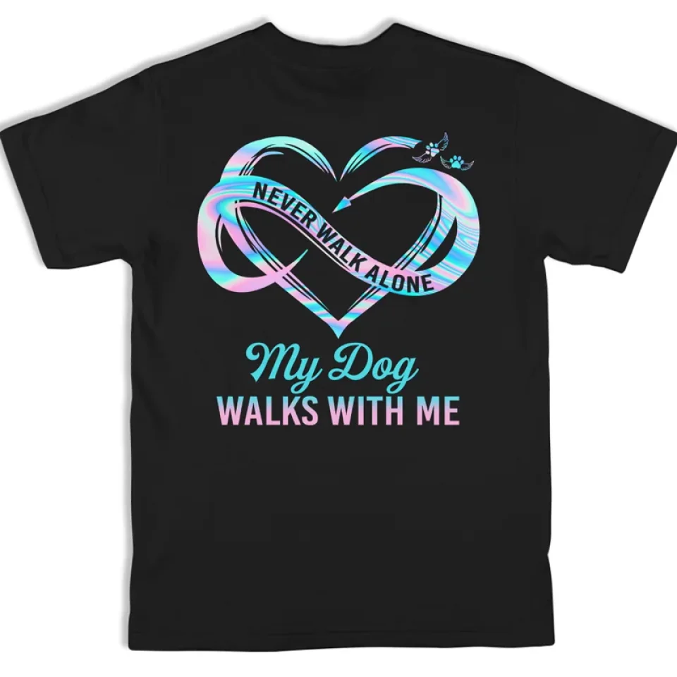 Custom Photo Forever In My Heart - Memorial Personalized Custom Back And Front Printed Unisex T-shirt - Sympathy Gift For Pet Owners, Pet Lovers - Image 5