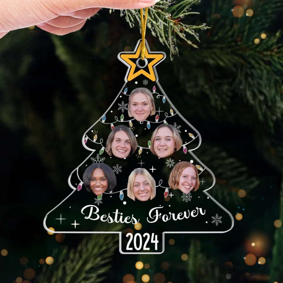 Custom Photo Friendship Is The Sweetest Form Of Love - Bestie Personalized Custom Ornament - Acrylic Custom Shaped - Christmas Gift For Best Friends, BFF, Sisters - Image 4