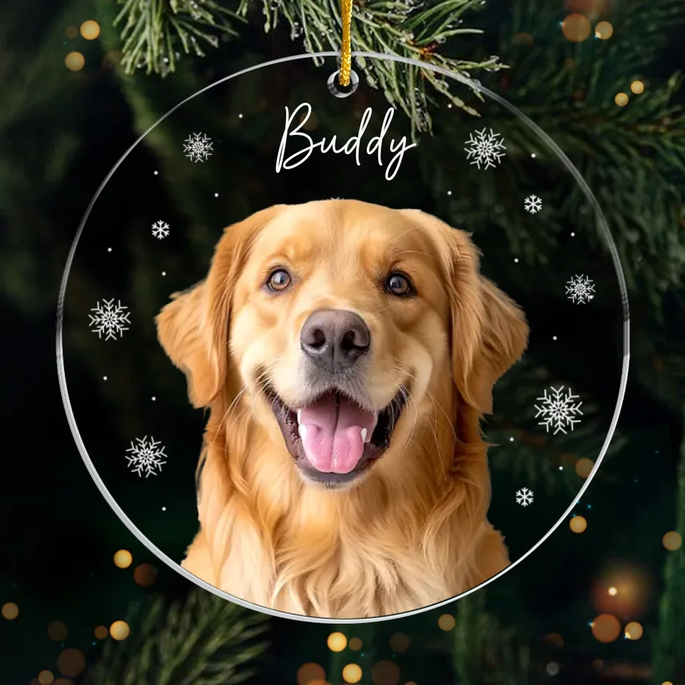 Custom Photo Furry And Festive - Dog & Cat Personalized Custom Ornament - Acrylic Custom Shaped - Christmas Gift For Pet Owners, Pet Lovers - Image 2