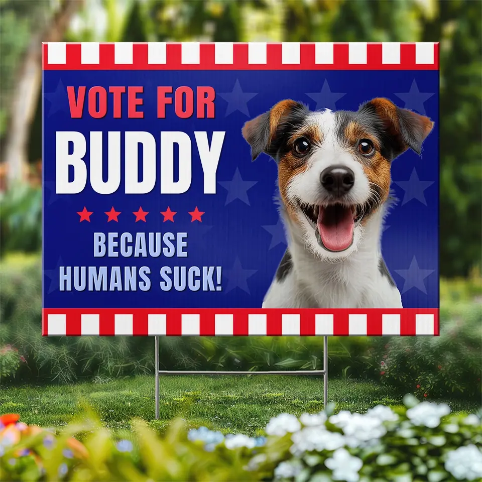 Custom Photo Furry Friends Claim Victory - Dog & Cat Personalized Custom Yard Sign - Gift For Pet Owners, Pet Lovers - Image 3