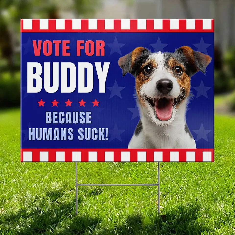 Custom Photo Furry Friends Claim Victory - Dog & Cat Personalized Custom Yard Sign - Gift For Pet Owners, Pet Lovers - Image 5