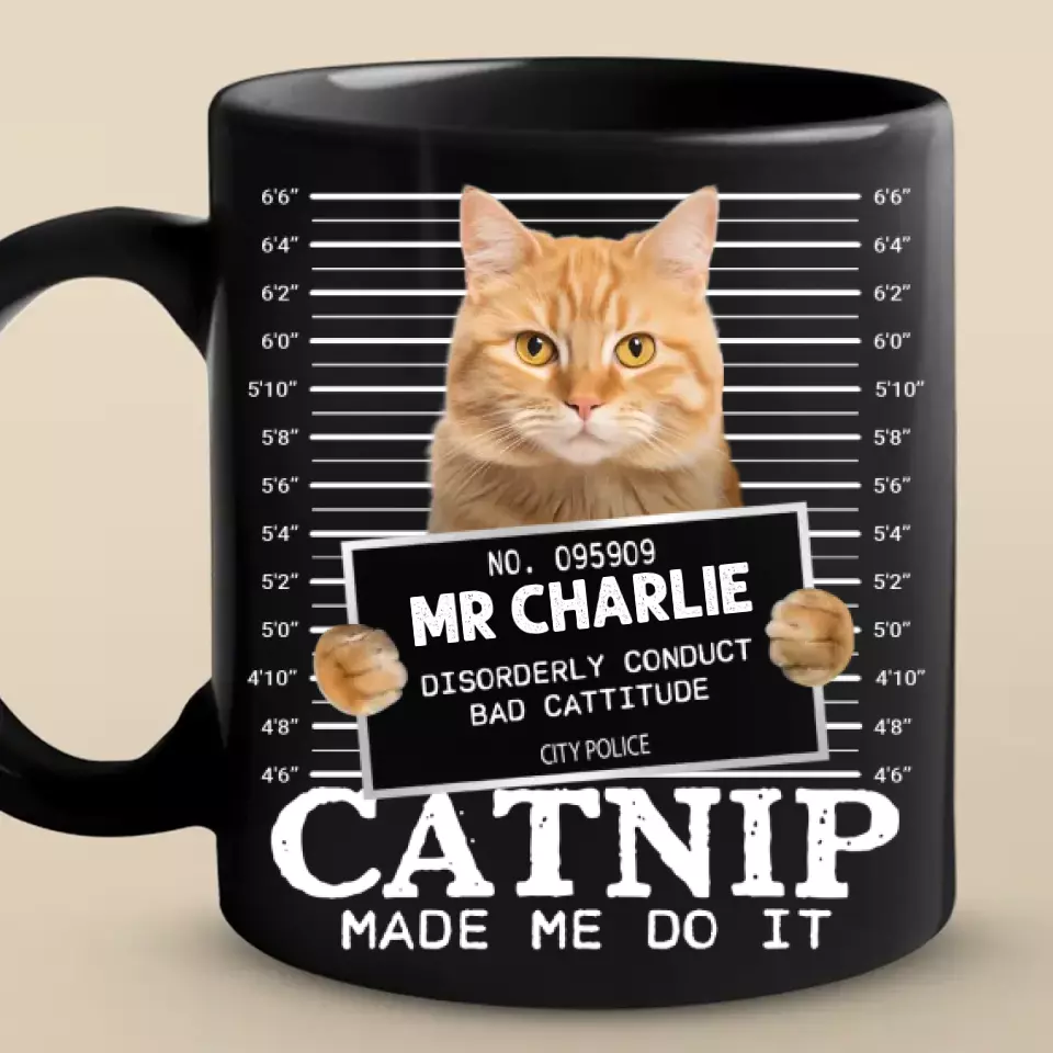Custom Photo Furry Roommate, Furever Friend - Cat Personalized Custom Black Mug - Gift For Pet Owners, Pet Lovers - Image 2
