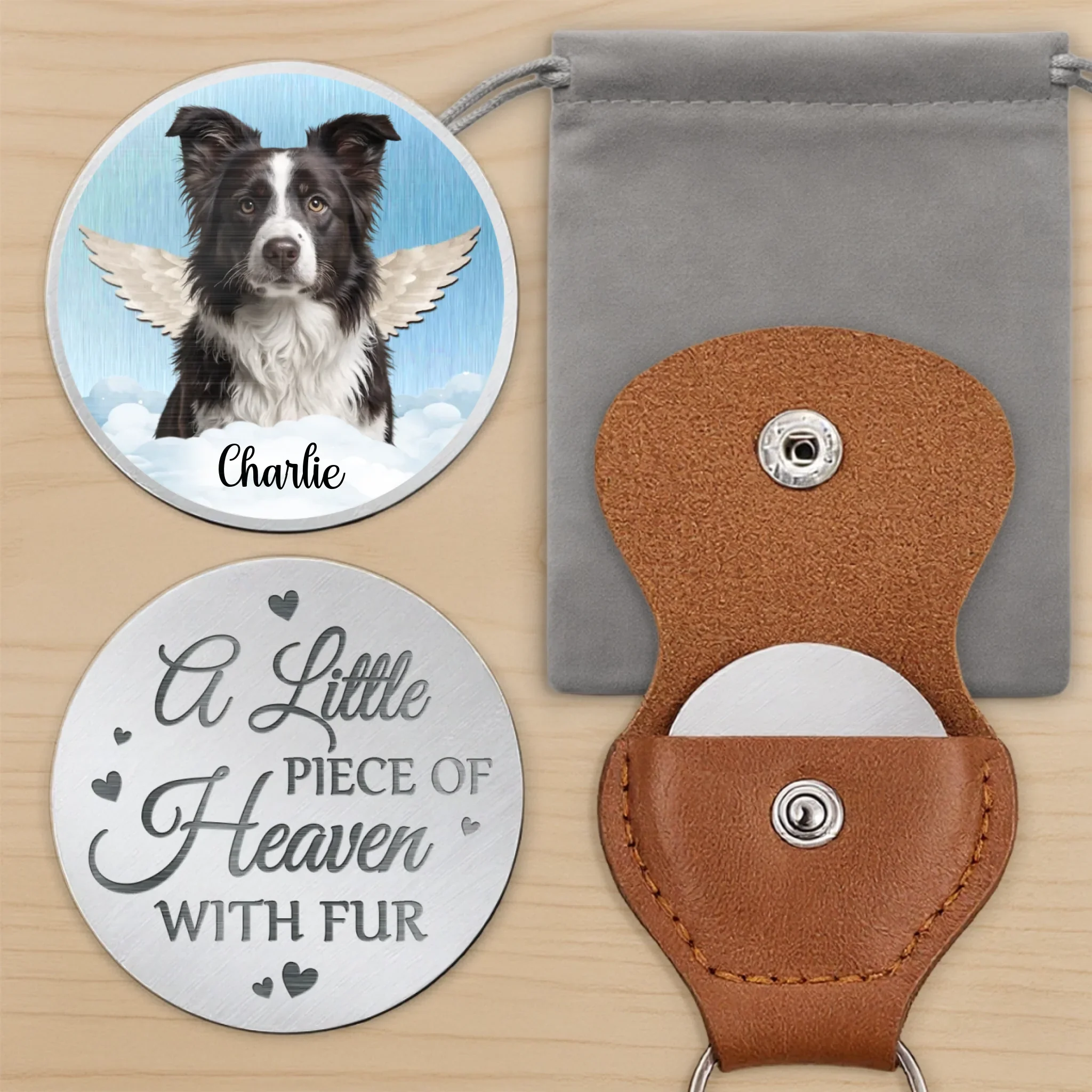 Custom Photo Gone But Not Forgotten, Forever Loved - Memorial Personalized Custom Pocket Hug - Sympathy Gift For Pet Owners, Pet Lovers - Image 7