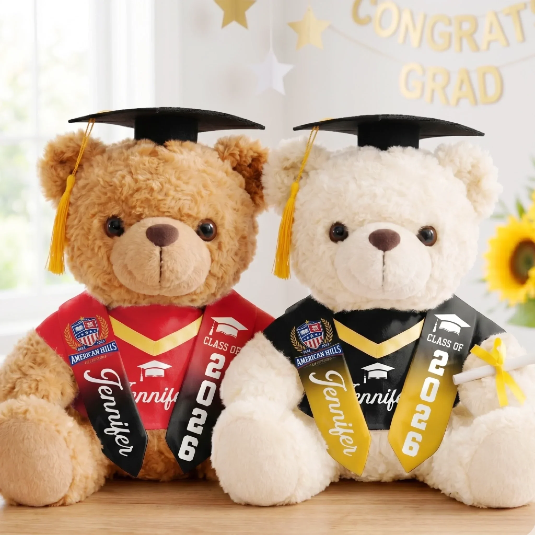 Custom Photo Graduation Teddy Bear - Personalized Graduation Gifts For Him, Her - Big Dreams, Bright Future - Image 3