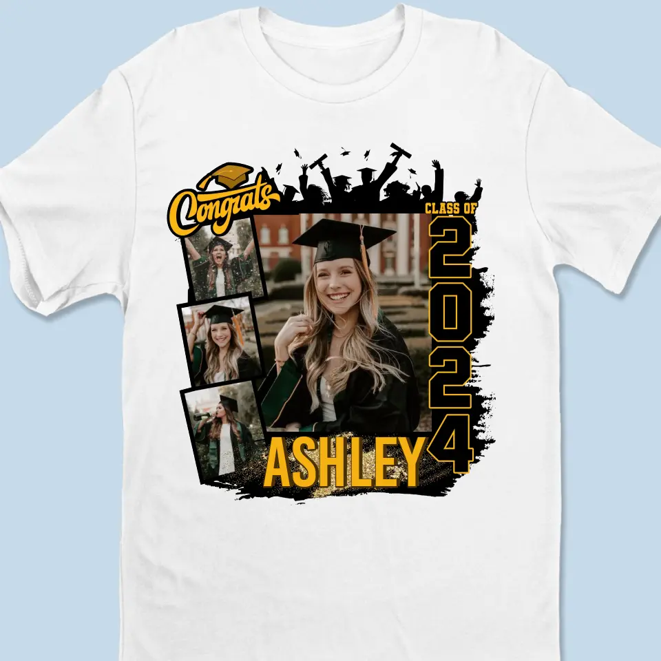 Custom Photo Great Time For Great New Beginnings - Family Personalized Custom Unisex T-shirt, Hoodie, Sweatshirt - Graduation Gift For Family Members, Siblings, Brothers, Sisters - Image 2