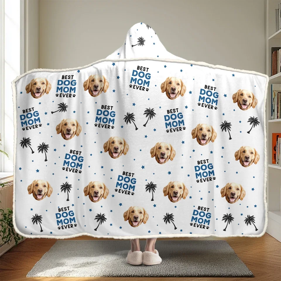 Custom Photo Happiness Is Having Furry Friends - Dog & Cat Personalized Custom Snuggle Blanket, Hoodie Blanket - Christmas Gift For Pet Owners, Pet Lovers - Image 3