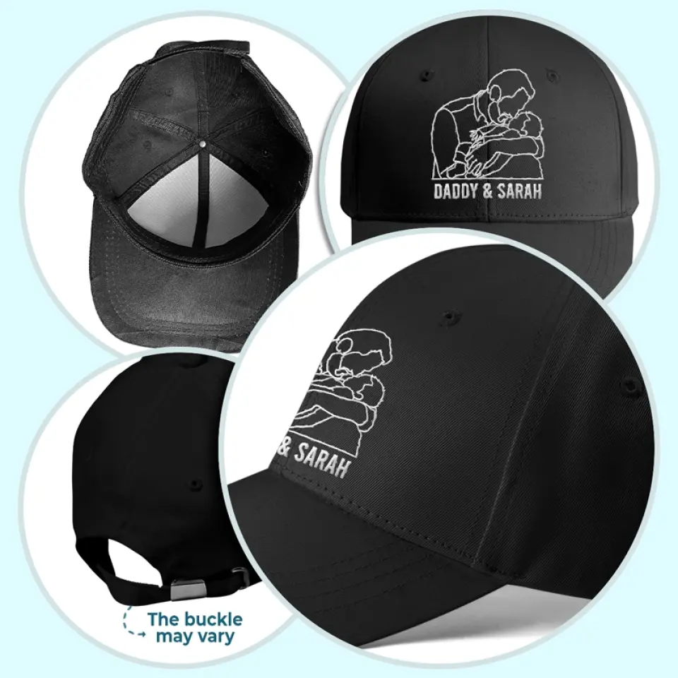 Custom Photo Happy Father’s Day From Your Favorite Son - Family Personalized Custom Line Embroidered Cap - Father's Day, Gift For Dad - Image 5