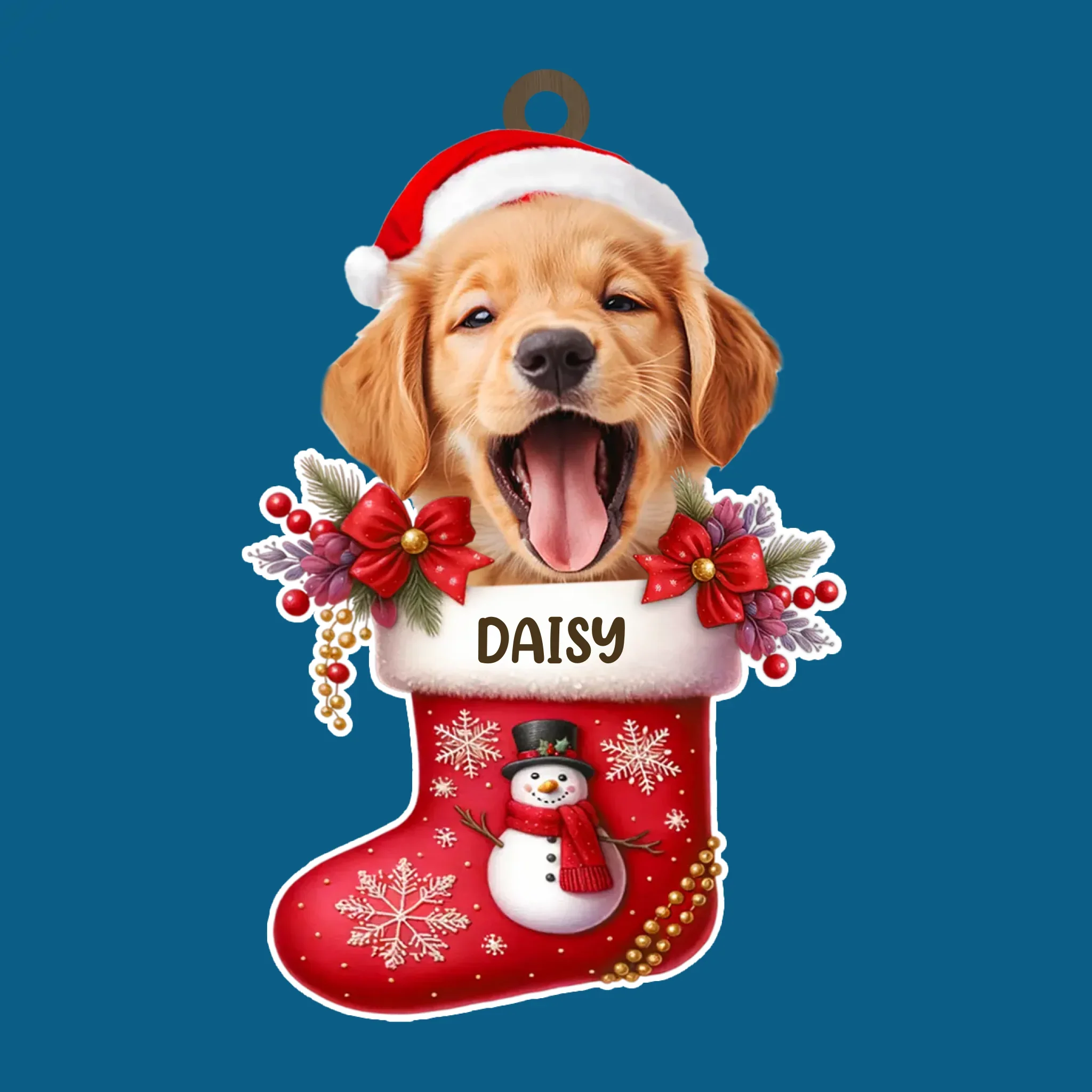 Custom Photo Happy Howlidays With All Our Love - Dog & Cat Personalized Custom Ornament - Acrylic, Wood Custom Shaped - Christmas Gift For Pet Owners, Pet Lovers - Image 8
