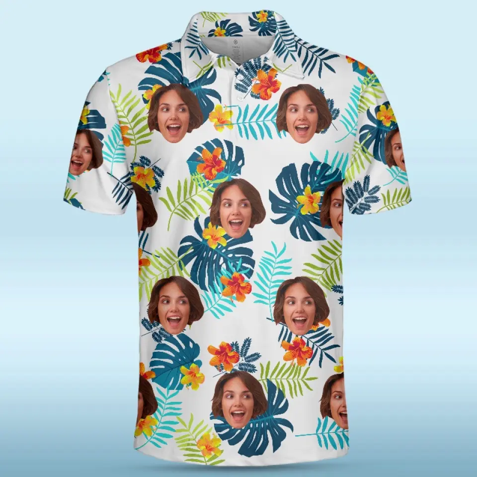 Custom Photo Happy Times And Good Sunshine - Family Personalized Custom All Over Print Polo Shirt - Summer Vacation Gift, Gift For Family Members - Image 4