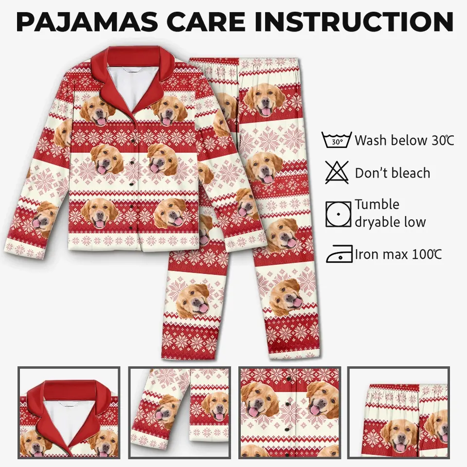 Custom Photo Have A Pawsome Christmas - Dog & Cat Personalized Custom Pajamas - Christmas Gift For Pet Owners, Pet Lovers - Image 5
