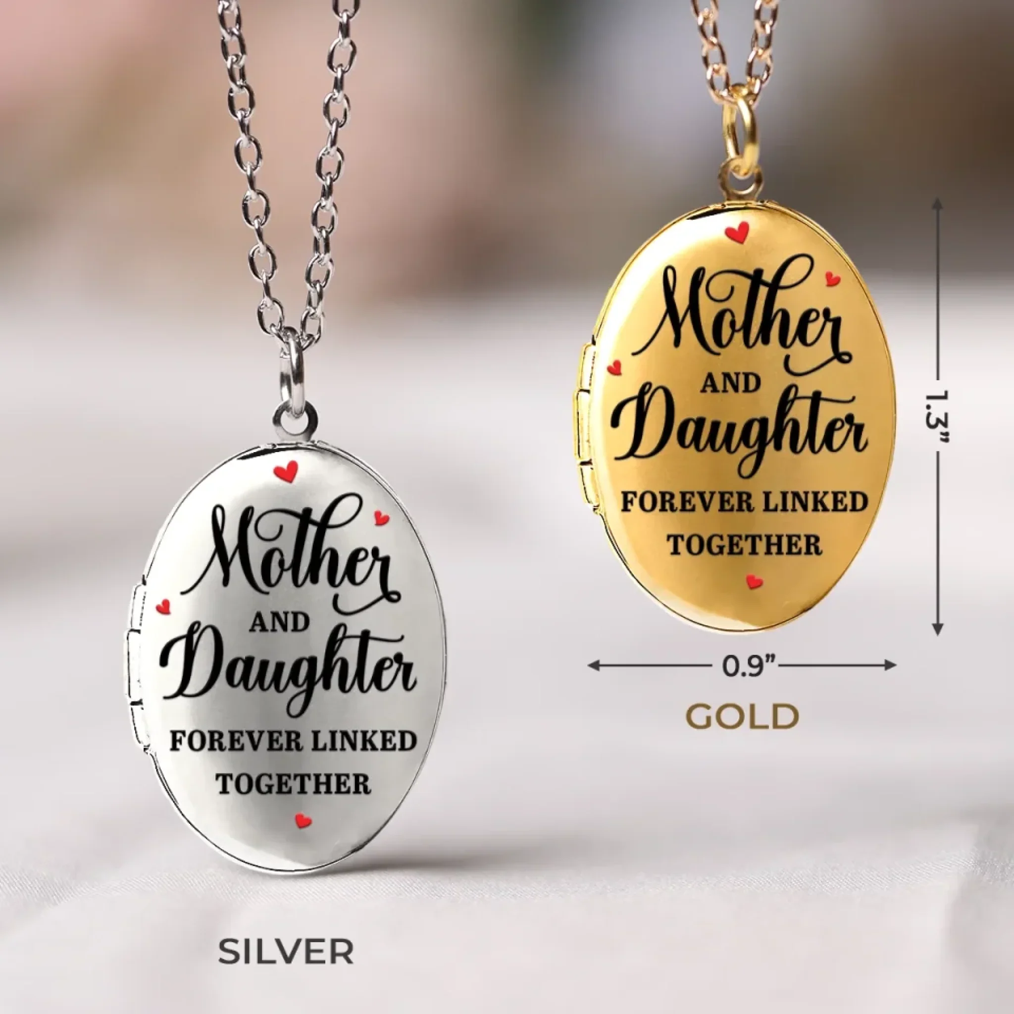 Custom Photo Her Smile Is My Reflection - Family Personalized Custom Locket Necklace - Mother's Day, Gift For Mom, Daughter - Image 5