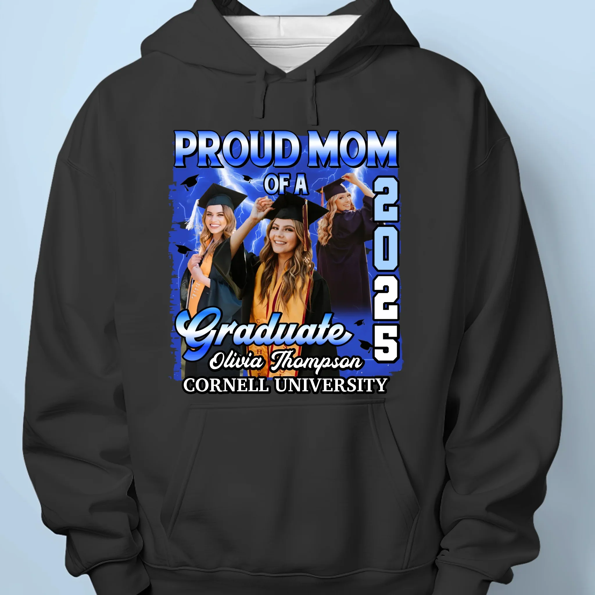 Custom Photo Her Success, My Pride - Family Personalized Custom Unisex T-shirt, Premium T-shirt, Hoodie - Graduation Gift For Family Members, Siblings, Brothers, Sisters - Image 7