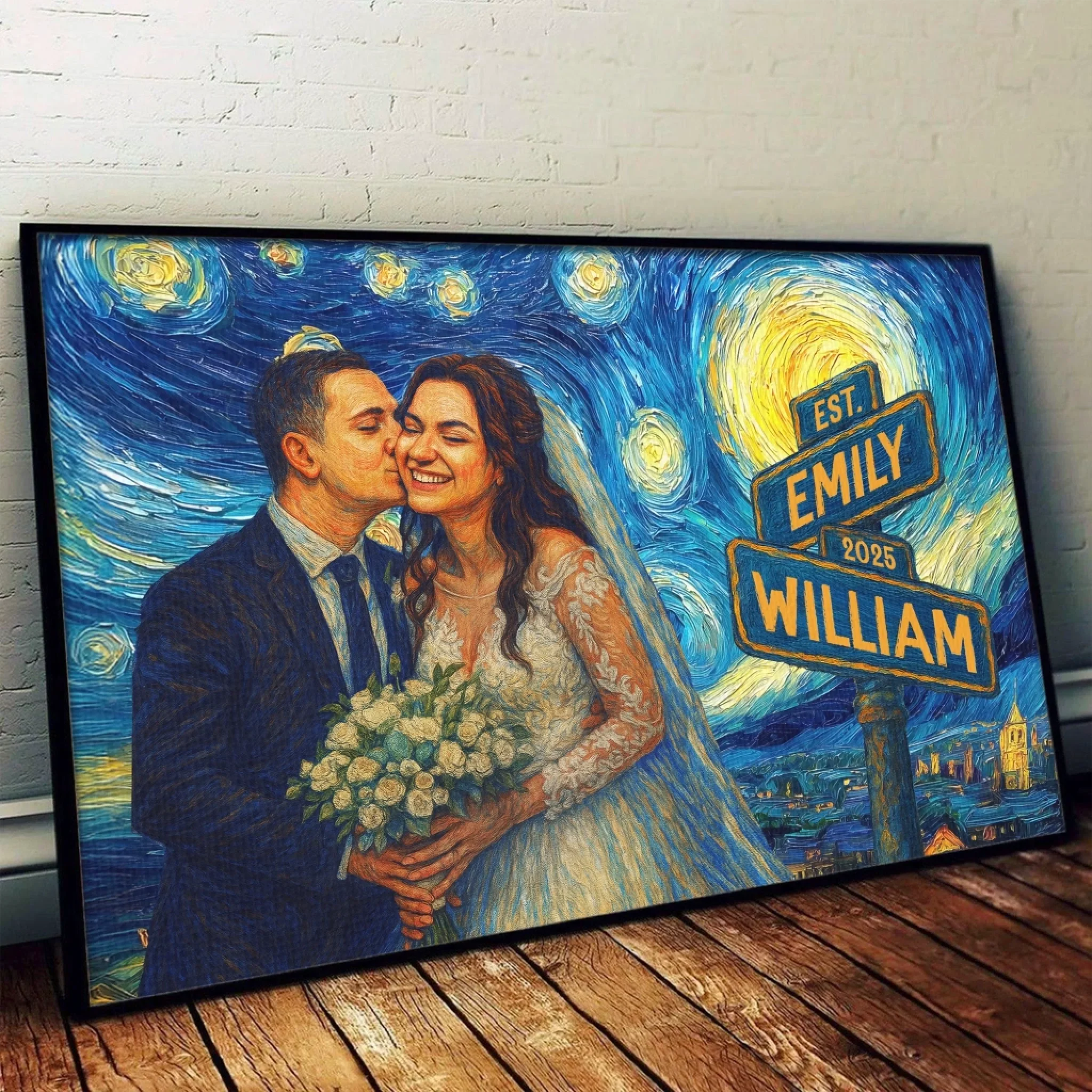 Custom Photo Horizontal Poster - Personalized Anniversary Wedding Gifts For Husband And Wife, Him And Her - Every Sunset With You - Image 4