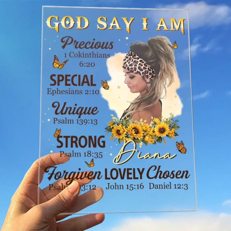 Custom Photo I Am Worthy Of My Dreams Self-Love Affirmations - Friend Personalized Custom Rectangle Shaped Acrylic Plaque - Gift For Best Friends, Family Members, Coworkers, Yourself - Image 3