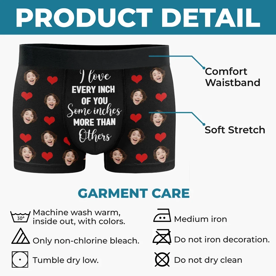 Custom Photo I Love You For Your Personality - Couple Personalized Custom Boxer Briefs, Men's Boxers - Gift For Husband Wife, Anniversary - Image 6