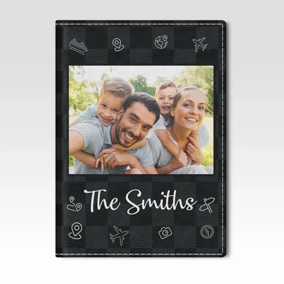 Custom Photo Ideal Travel Companions Are My Family - Travel Personalized Custom Passport Cover, Passport Holder - Holiday Vacation Gift, Gift For Adventure Travel Lovers - Image 4