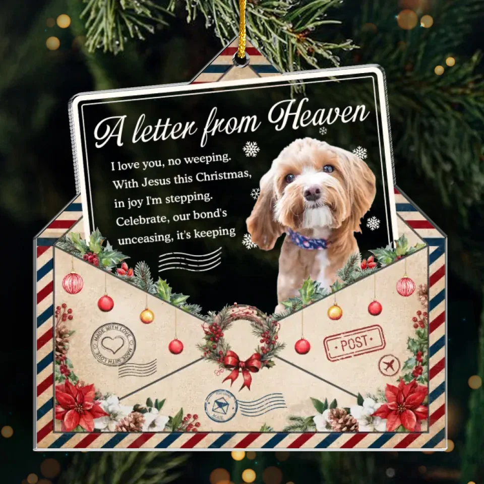 Custom Photo I'll Miss You For The Rest Of Mine - Memorial Personalized Custom Ornament - Acrylic Custom Shaped - Sympathy Gift, Christmas Gift For Pet Owners, Pet Lovers - Image 2