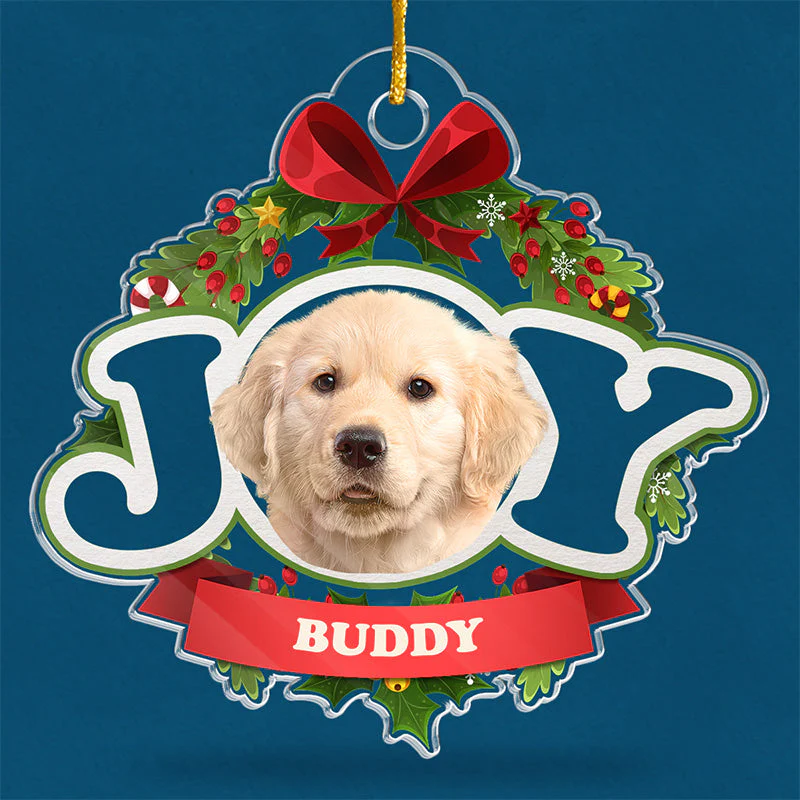 Custom Photo I'm The Naughty Dog - Dog & Cat Personalized Custom Ornament - Acrylic Custom Shaped - Christmas Gift For Pet Owners, Pet Lovers - Image 3
