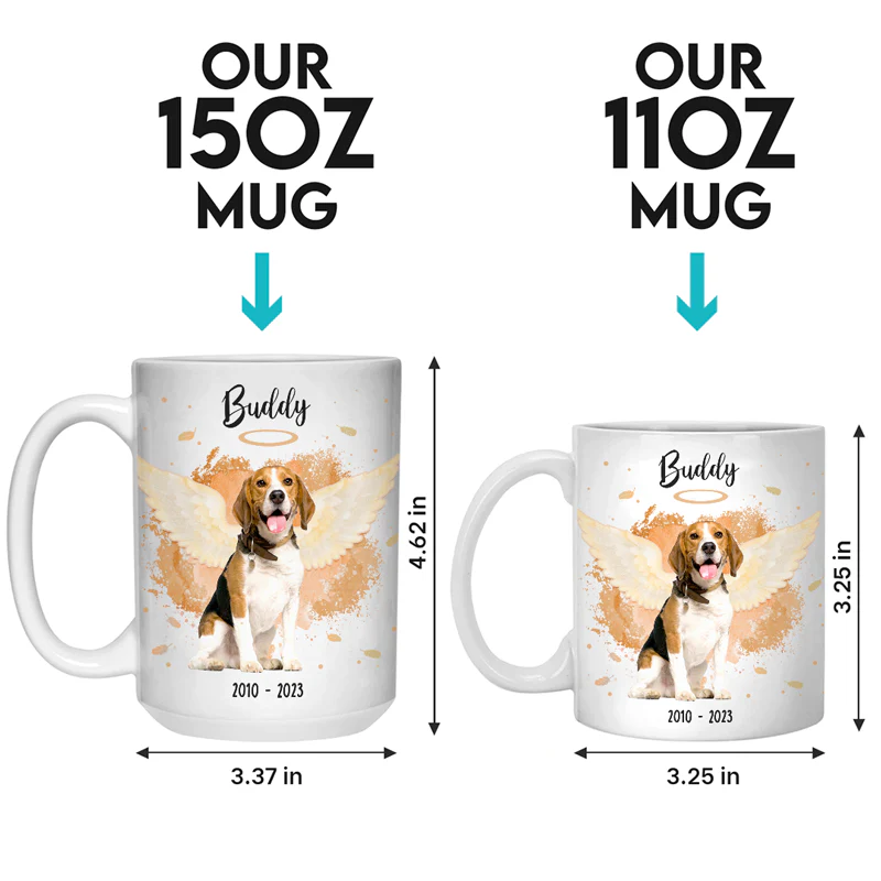 Custom Photo In My Heart You'll Always Stay - Memorial Personalized Custom Mug - Sympathy Gift For Pet Owners, Pet Lovers - Image 4