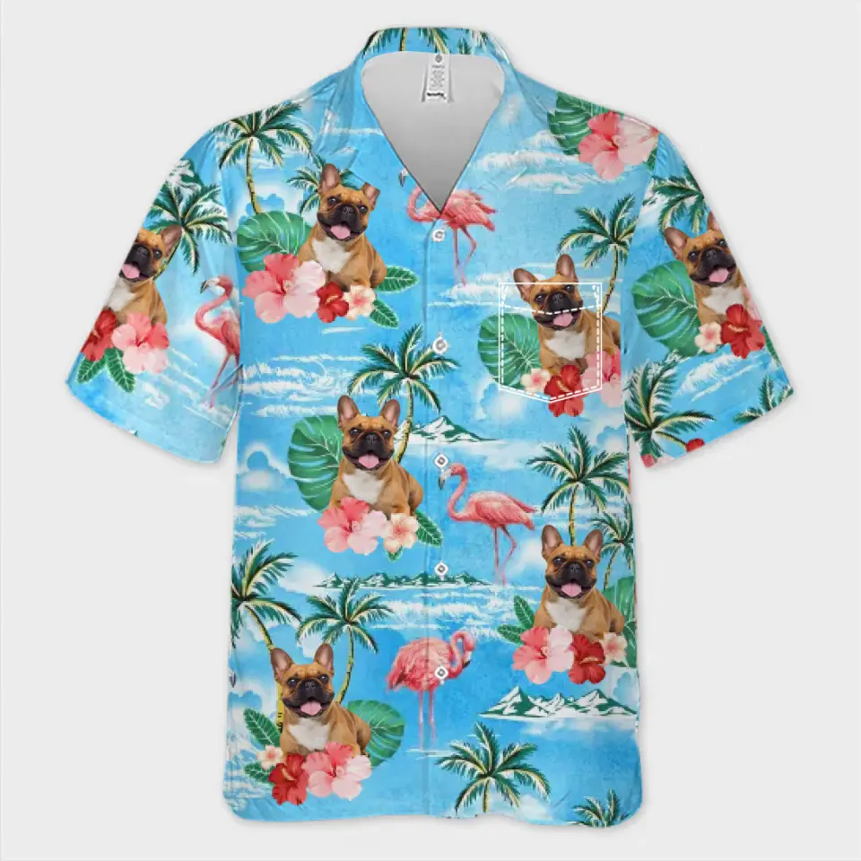 Custom Photo In Time Of Test, Family Is Best - Family Personalized Custom Unisex Tropical Hawaiian Aloha Shirt - Summer Vacation Gift, Gift For Family Members, Pet Owners, Pet Lovers - Image 3