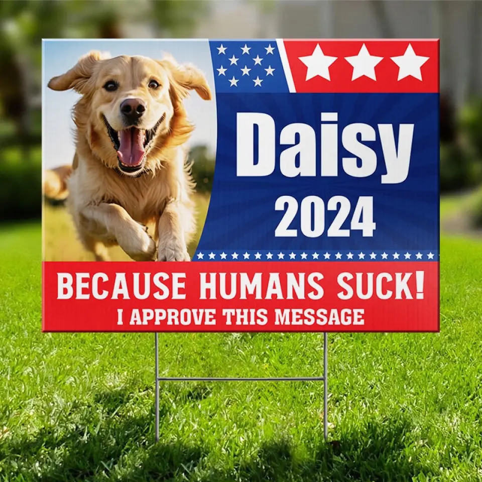 Custom Photo It's Pawfect Time To Vote For My Pet - Dog & Cat Personalized Custom Yard Sign - Gift For Pet Owners, Pet Lovers - Image 4