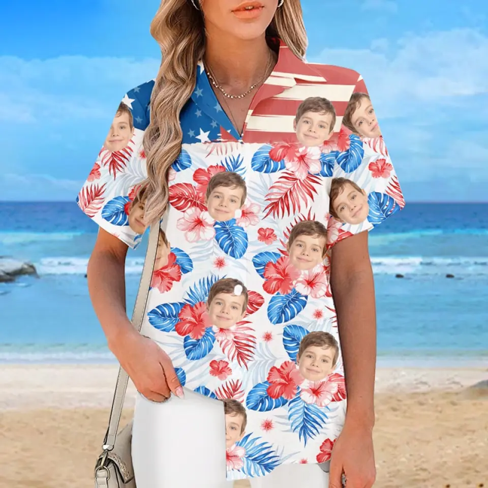 Custom Photo It's Summer Time For Our Family - Family Personalized Custom Unisex Tropical Hawaiian Aloha Shirt - Summer Vacation Gift, Gift For Family Members - Image 5