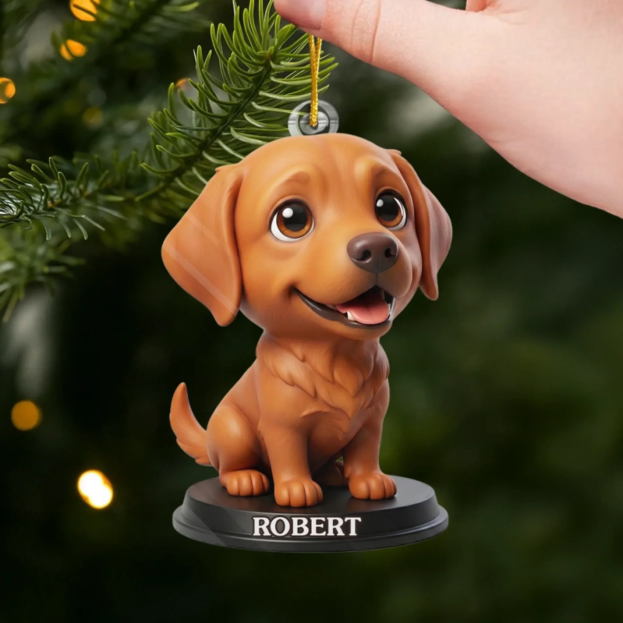 Custom Photo Labrador Retriever Acrylic Ornament - Personalized Christmas Birthday Gifts For Dog Cat Lovers, Dog Dad And Mom, Cat Owners - Cuteness Overload On The Tree - Image 4