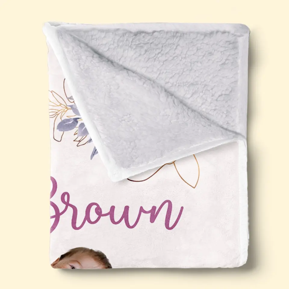 Custom Photo Like Stars Are To The Sky, So Are The Baby To Our World - Family Personalized Custom Baby Blanket - Gift For Baby Kids, Newborn Baby - Image 5