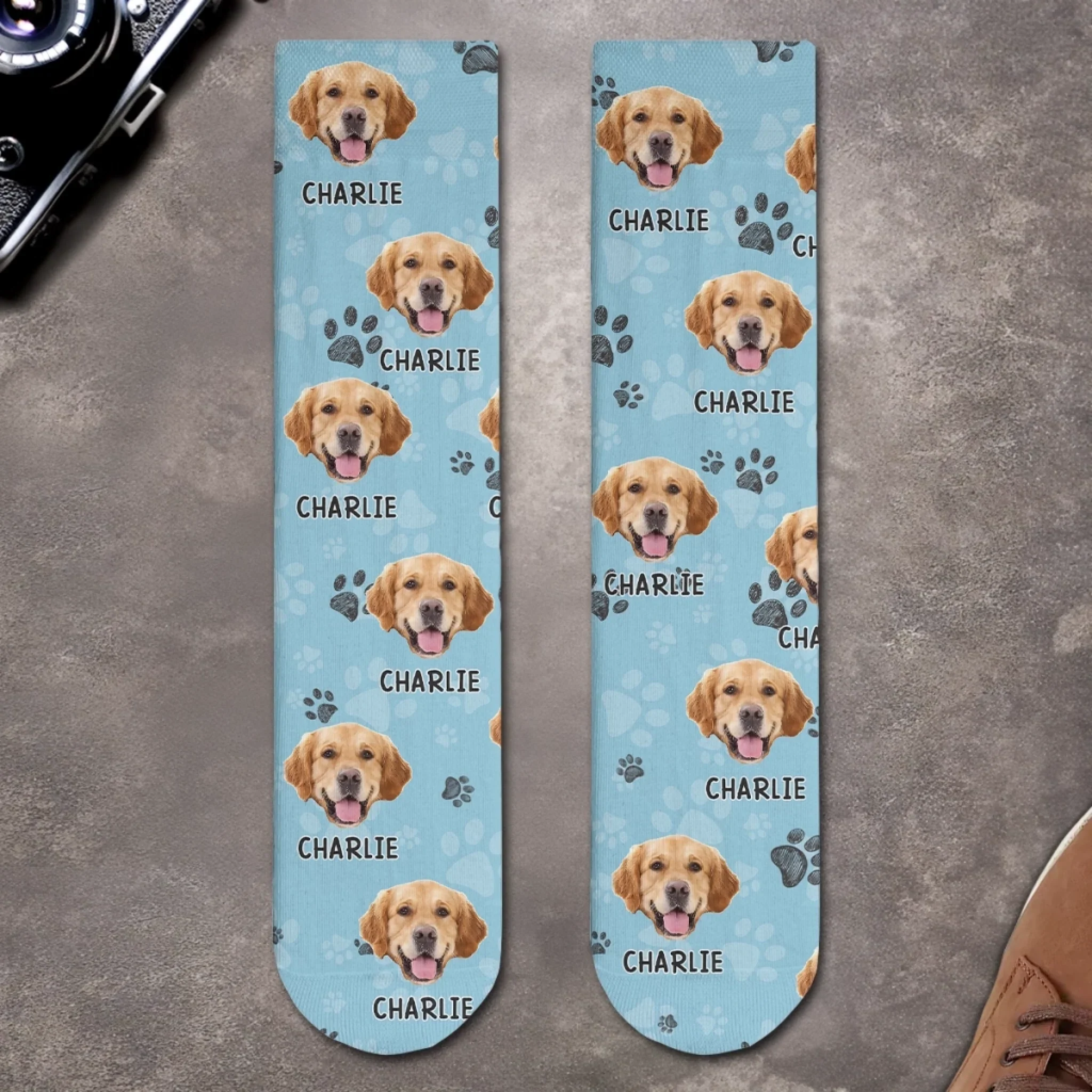 Custom Photo Middle Tube Socks - Personalized Birthday Gifts For Dog Cat Lovers, Dog Dad And Mom, Cat Owners - Professional Poop Picker - Image 4