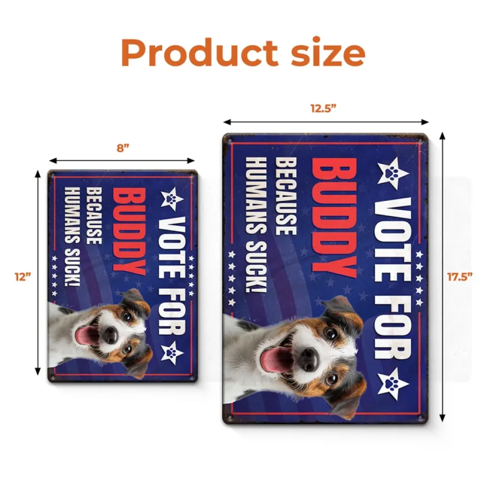 Custom Photo More Treats, Less Squirrels - Dog & Cat Personalized Custom Home Decor Metal Sign - House Warming Gift For Pet Owners, Pet Lovers - Image 5