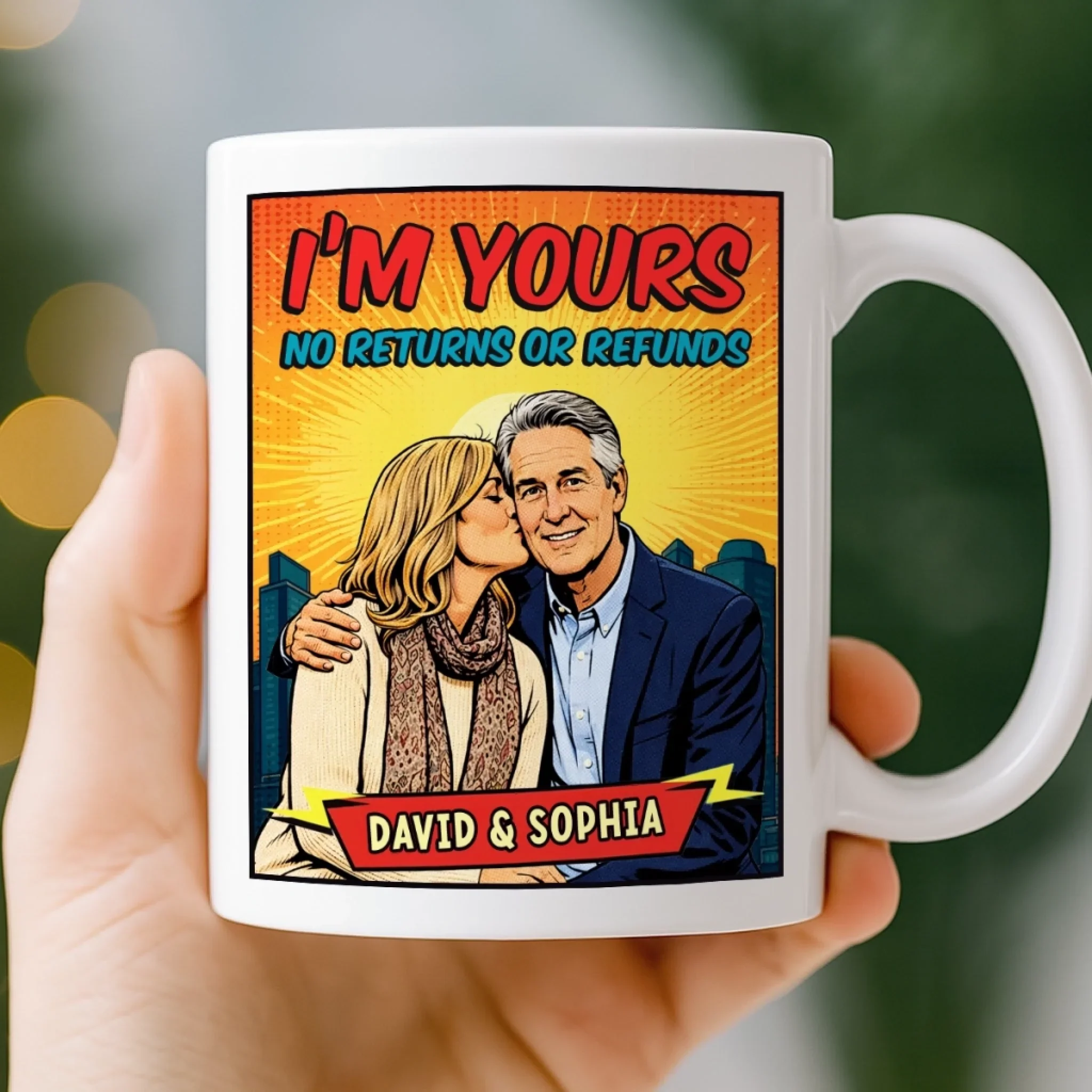 Custom Photo Mug - Personalized Anniversary Wedding Gifts For Husband And Wife, Him And Her - Built On Care And Trust - Image 4