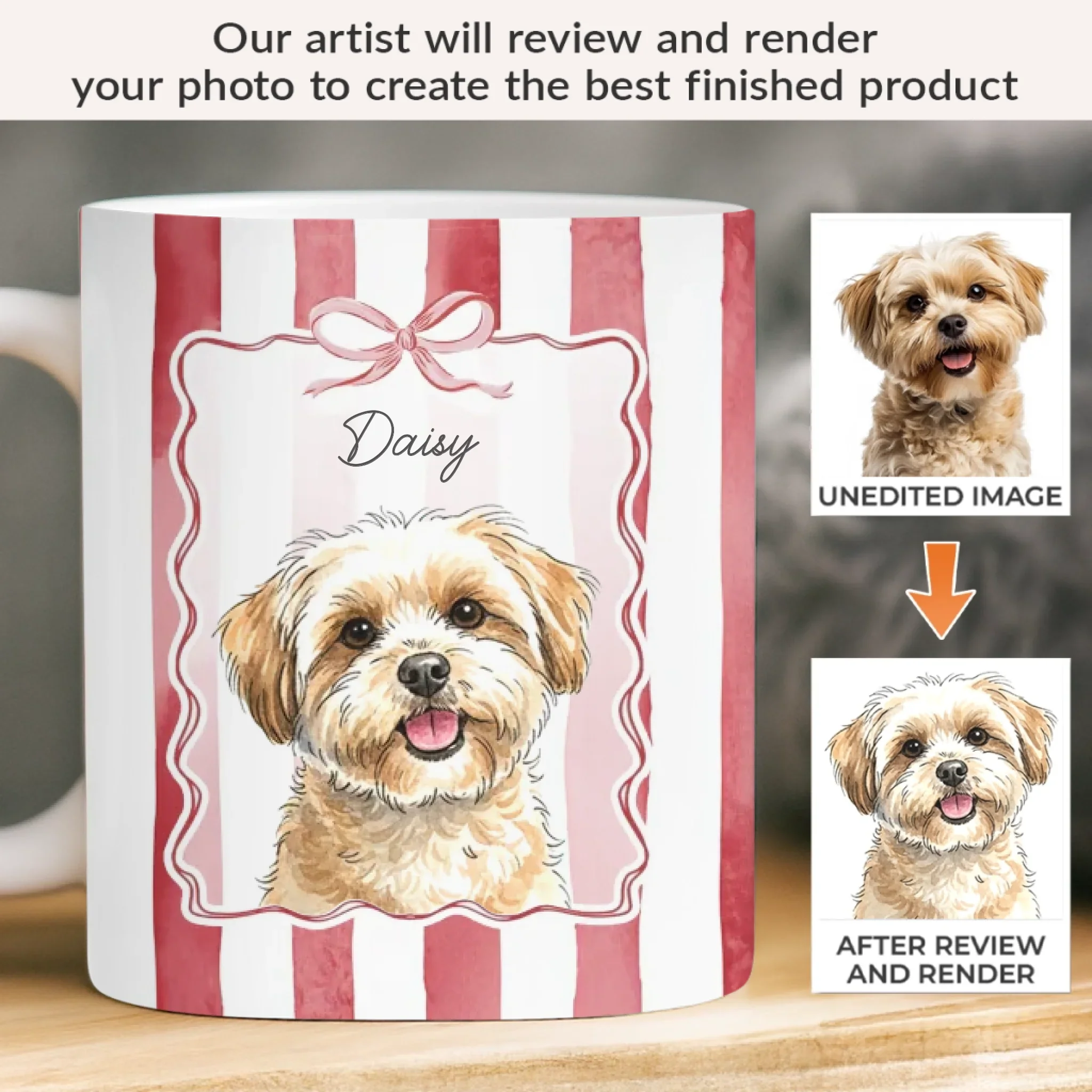 Custom Photo Mug - Personalized Christmas Birthday Gifts For Dog Cat Lovers, Dog Dad And Mom, Cat Owners - Sweetest Companion - Image 2