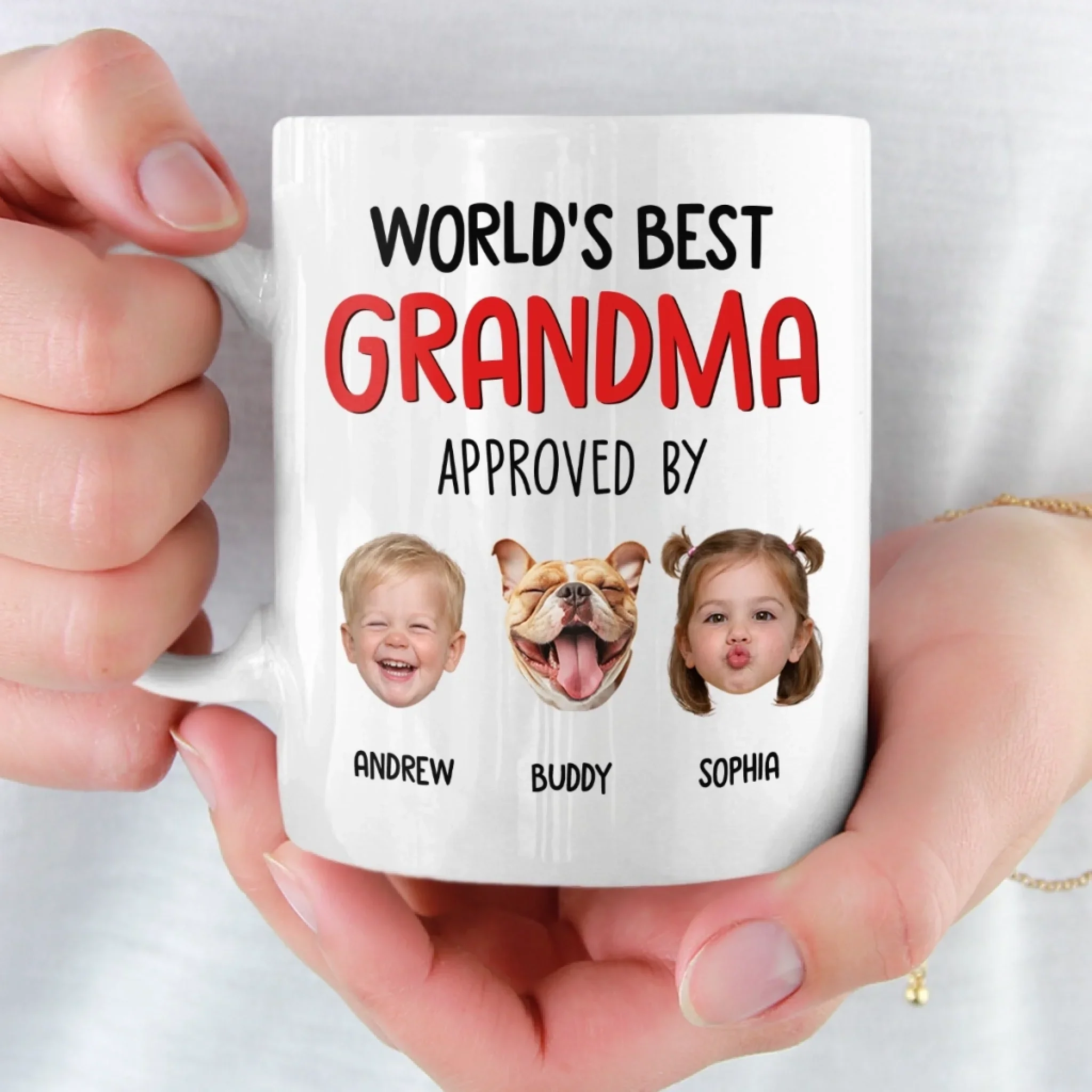 Custom Photo Mug - Personalized Mother's Day, Baby Shower, Gender Reveal Gifts For New Moms, New Grandma - The Boss, The Legend, Grandma - Image 5