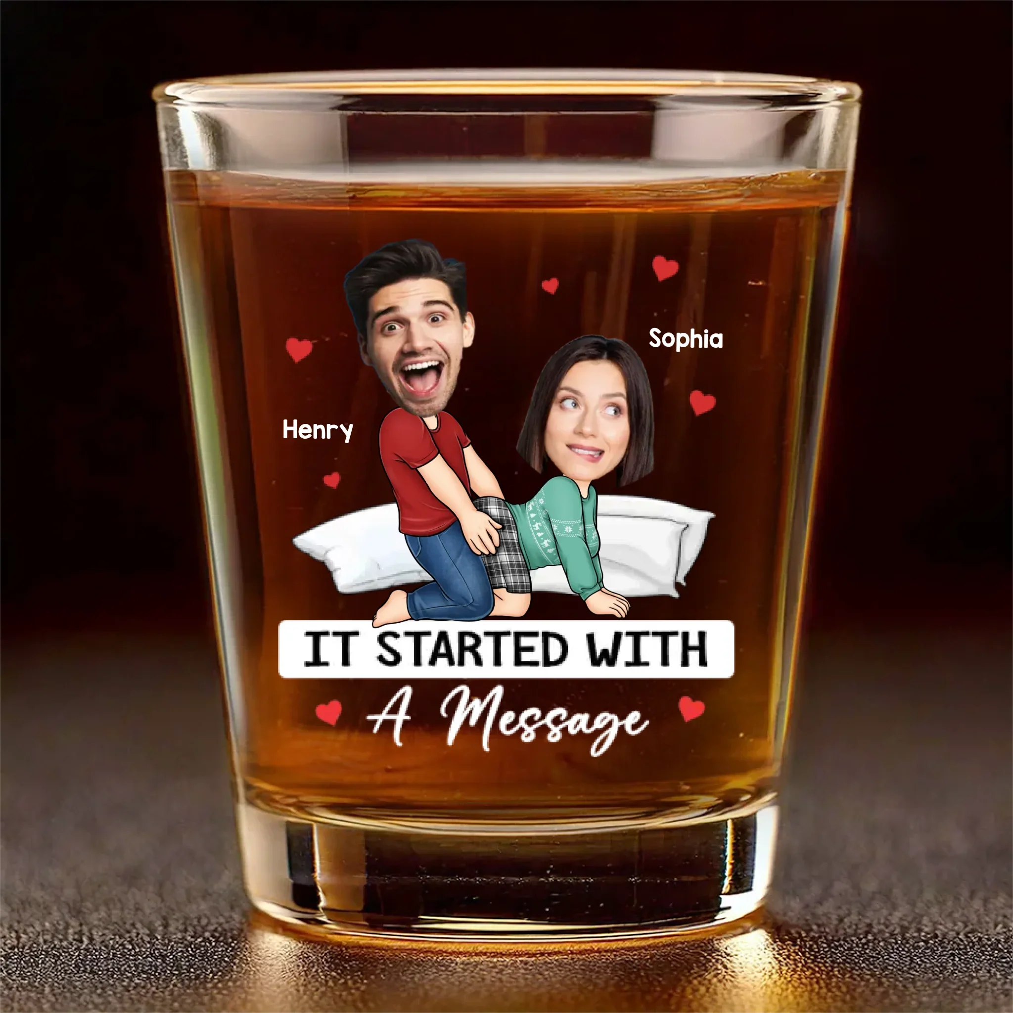 Custom Photo My Favorite Thing To Do Is You - Couple Personalized Custom Shot Glass - Gift For Husband Wife, Anniversary - Image 2