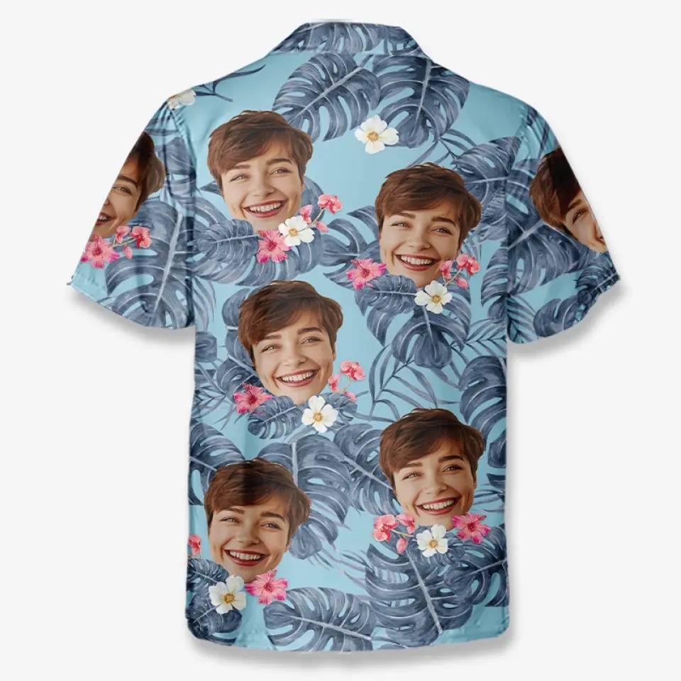 Custom Photo Ocean Air, Salty Hair - Family Personalized Custom Unisex Tropical Hawaiian Aloha Shirt - Summer Vacation Gift, Gift For Family Members - Image 5