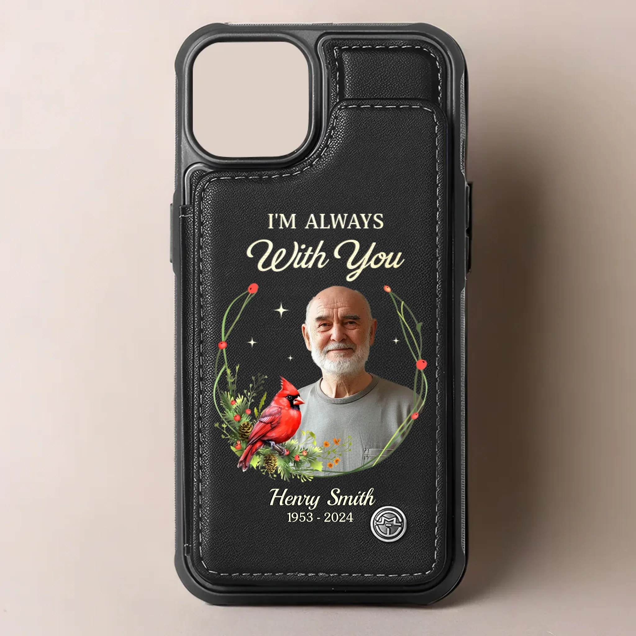 Custom Photo Parted For Now, But Not Forever - Memorial Personalized Custom Leather Flip Wallet Phone Case - Sympathy Gift For Family Members - Image 2