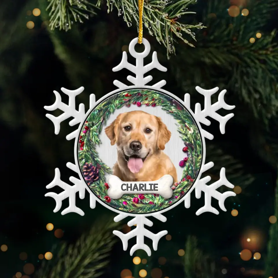 Custom Photo Paws In Heaven, Forever In Our Hearts - Memorial Personalized Custom Ornament - Metal Custom Shaped - Sympathy Gift, Christmas Gift For Pet Owners, Pet Lovers - Image 2
