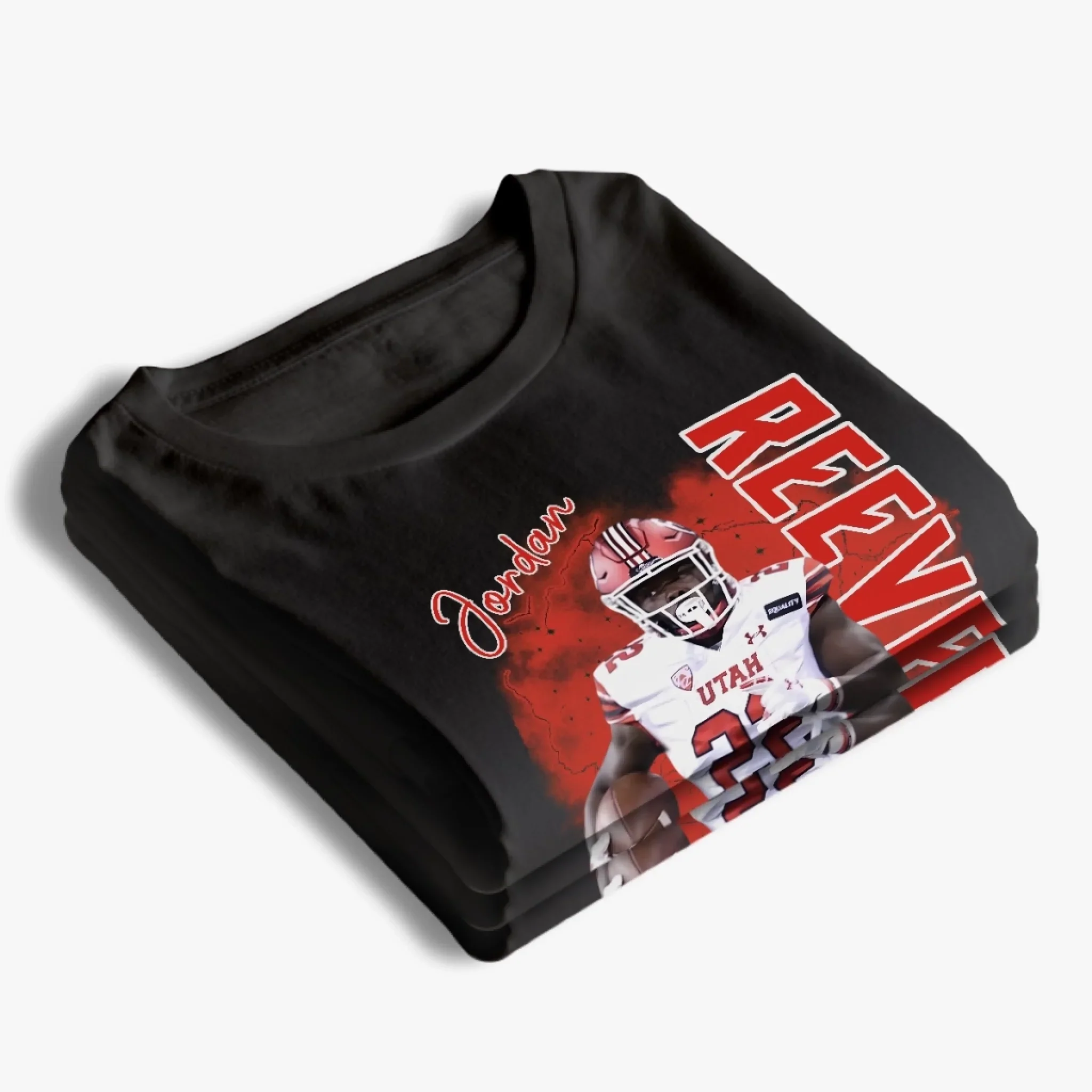 Custom Photo Player Football T-shirt, Hoodie - Personalized Gift For Birthday, Football Football Lovers, NFL Fans, Sport Lovers, Senior Graduation Gift - Tackle Every Challenge - Image 4