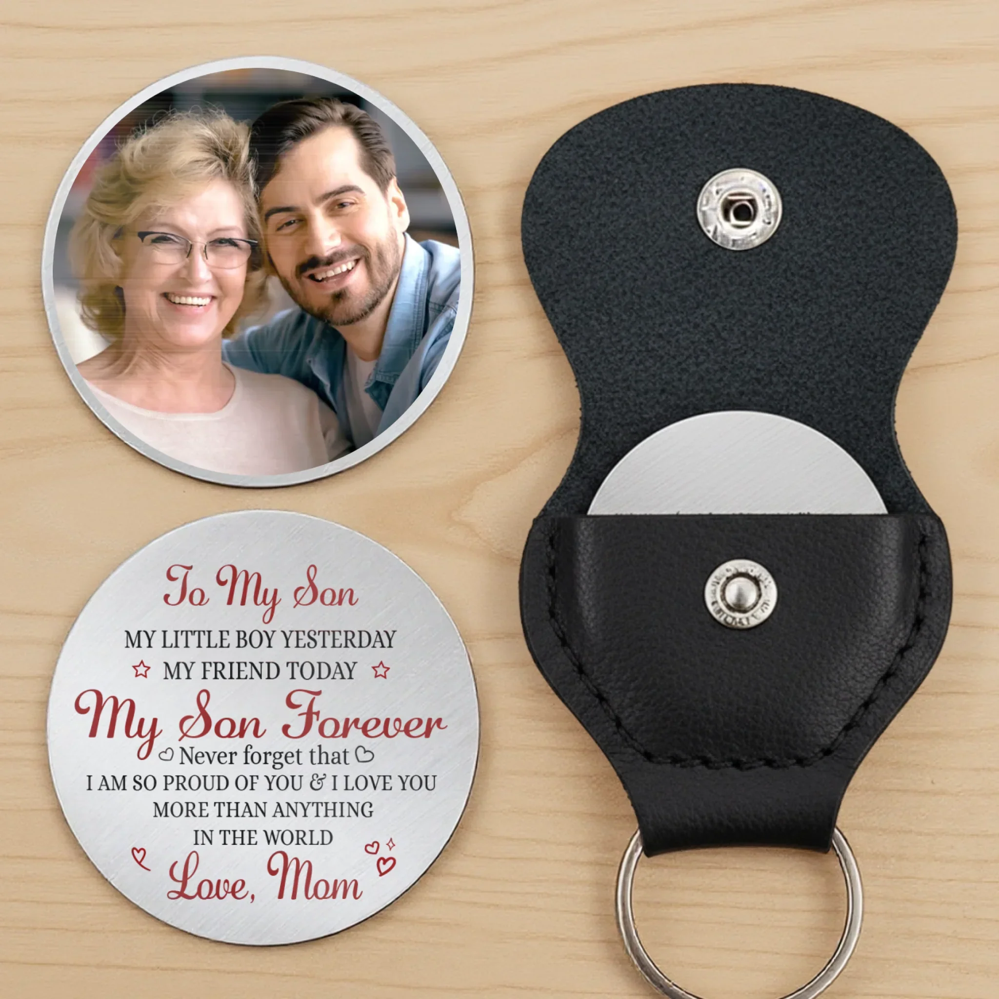 Custom Photo Pocket Hug - Personalized Birthday Gifts For Mom, Dad, Son - Home Is Wherever You Are - Image 3