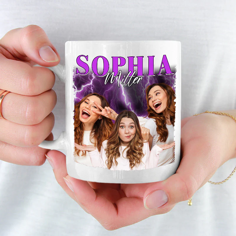 Custom Photo Positive Vibes Positive Life - Family Personalized Custom Mug - Gift For Family Members, Pet Owners, Pet Lovers - Image 2