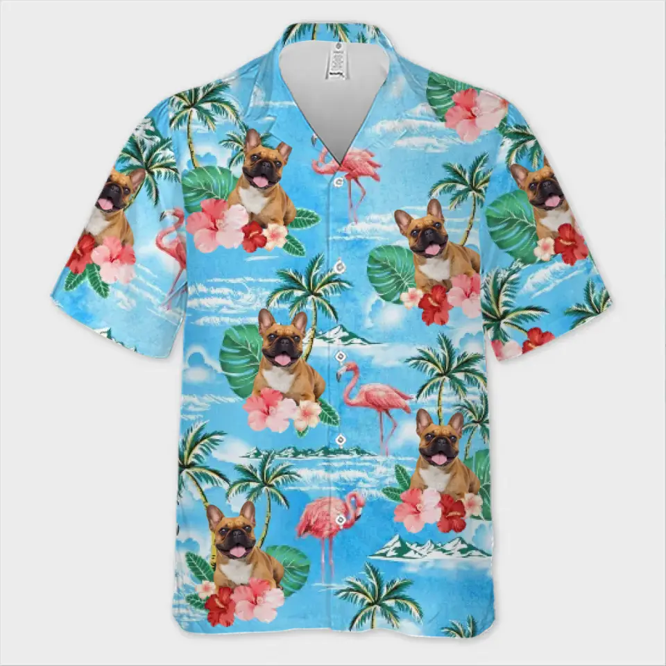 Custom Photo Ready To Go To The Beach - Dog & Cat Personalized Custom Unisex Tropical Hawaiian Aloha Shirt - Summer Vacation Gift, Gift For Pet Owners, Pet Lovers - Image 2