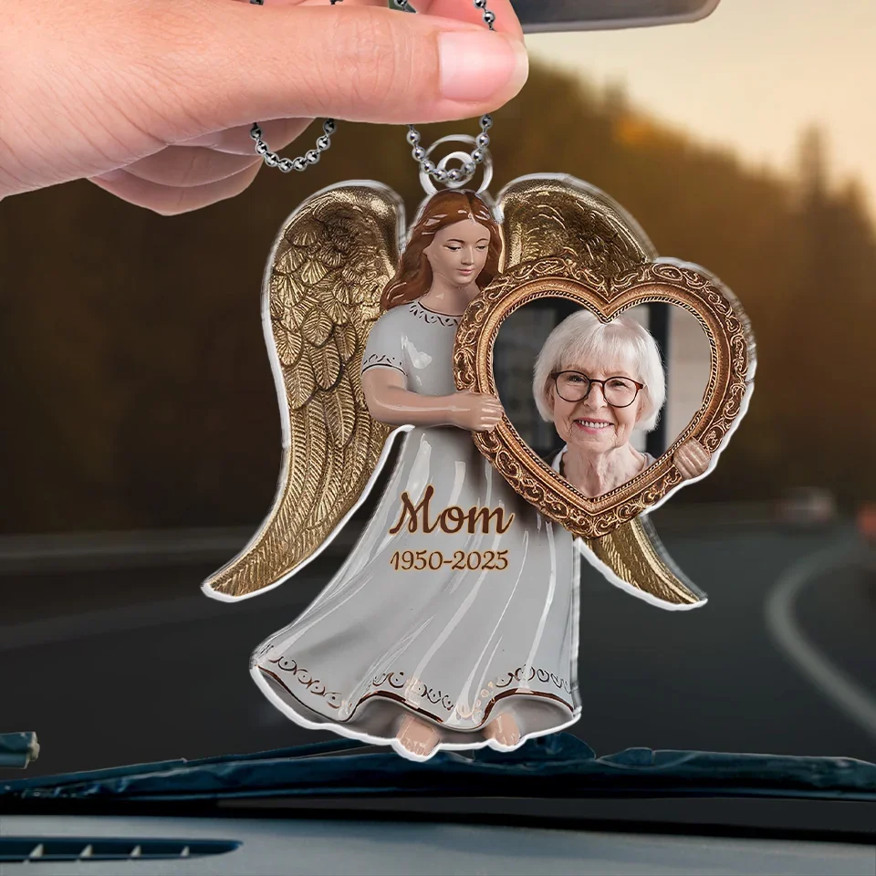 Custom Photo Remembering Is A Way To Keep Love Alive - Memorial Personalized Custom Car Ornament - Acrylic Custom Shaped - Sympathy Gift For Family Members - Image 4