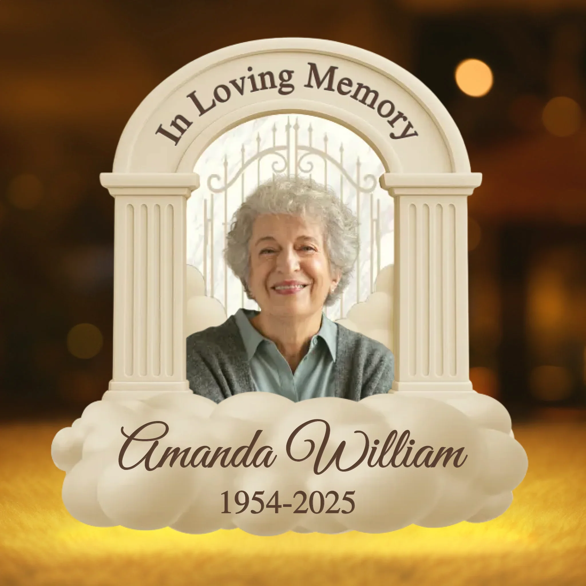 Custom Photo Shaped Light Box - Personalized Memorial Sympathy Gifts For Loss Of Mom, Dad - In Loving Memory - Image 2