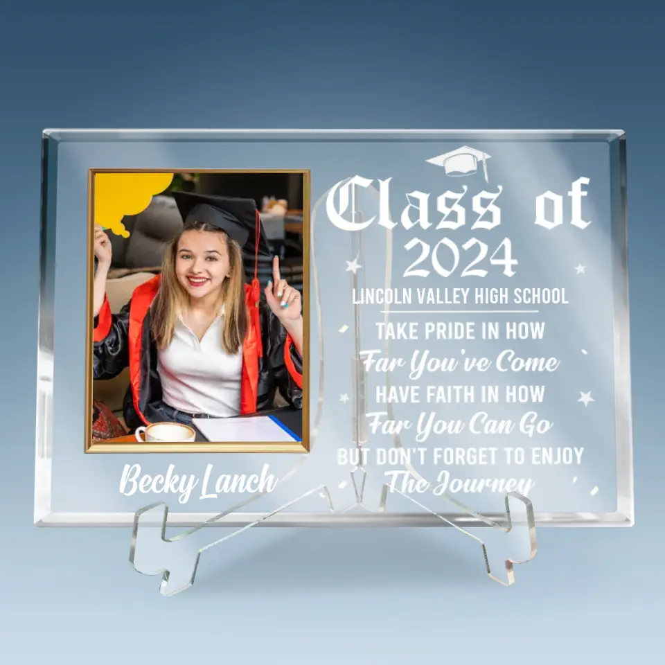 Custom Photo So Proud Of You, Happy Graduation - Family Personalized Custom Rectangle Shaped Acrylic Plaque - Gift for Graduates - Image 6