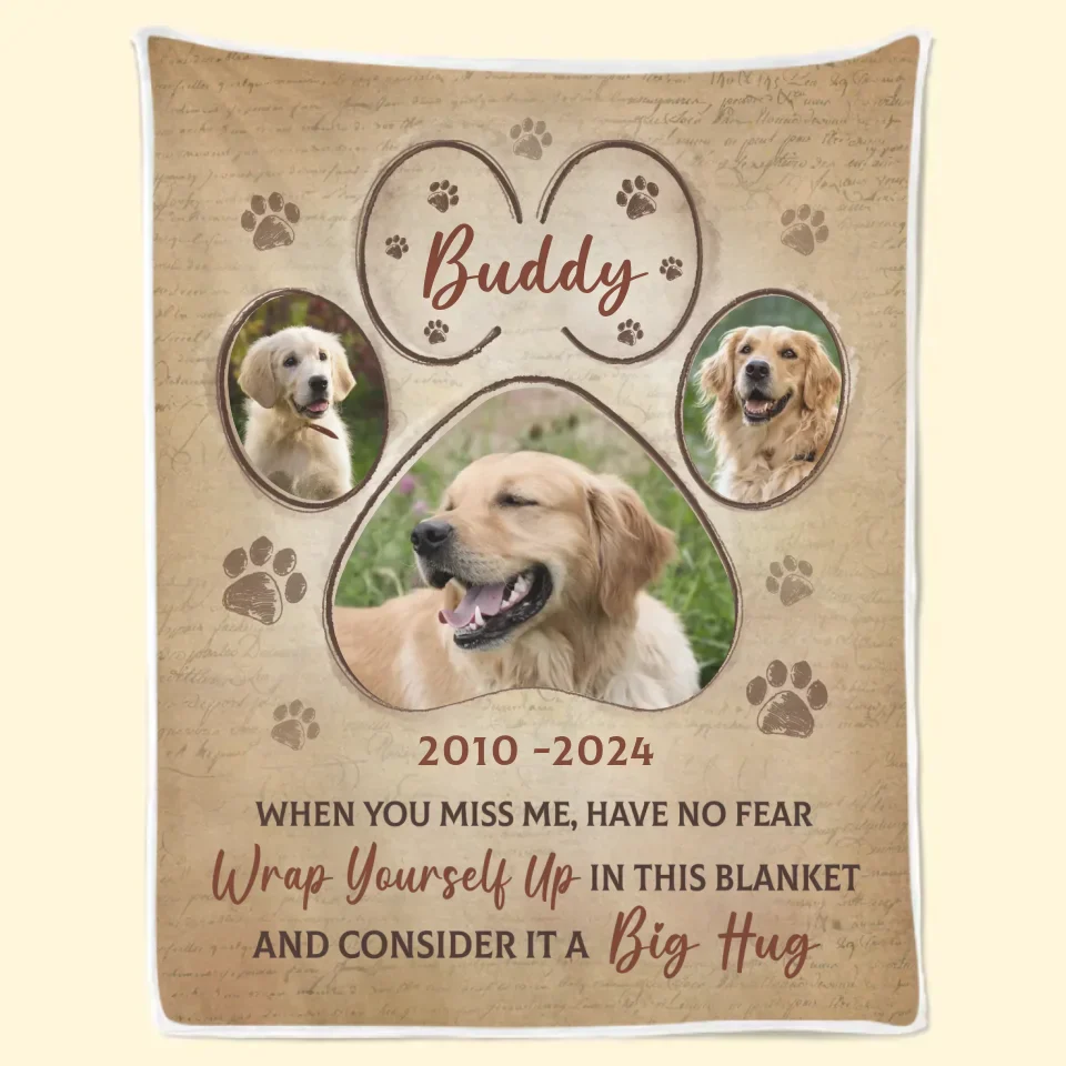 Custom Photo Sometimes The Smallest Things Take Up The Most Room In Your Heart - Memorial Personalized Custom Blanket - Sympathy Gift For Pet Owners, Pet Lovers - Image 6
