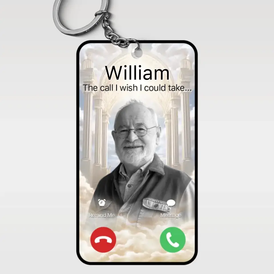Custom Photo Stay In Our Hearts Forever - Memorial Personalized Custom Shaped Acrylic Keychain - Sympathy Gift For Family Members - Image 2