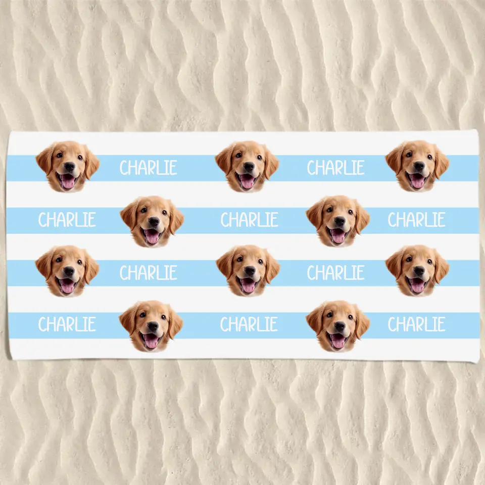 Custom Photo Summer Days And Pet Cuddles - Dog 
& Cat Personalized Custom Beach Towel - Summer Vacation Gift, Birthday Pool Party Gift For Pet Owners, Pet Lovers - Image 2