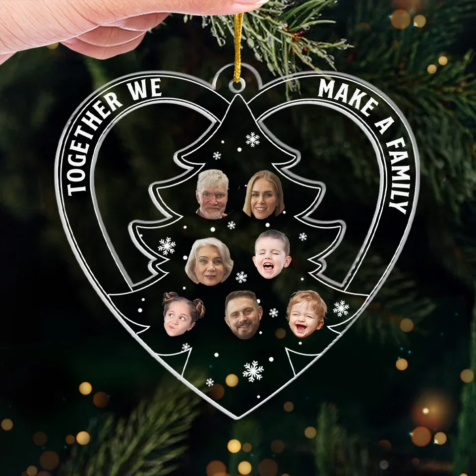 Custom Photo The Best Part Of Christmas Is Being Together - Family Personalized Custom Ornament - Acrylic Custom Shaped - Christmas Gift For Family Members - Image 4