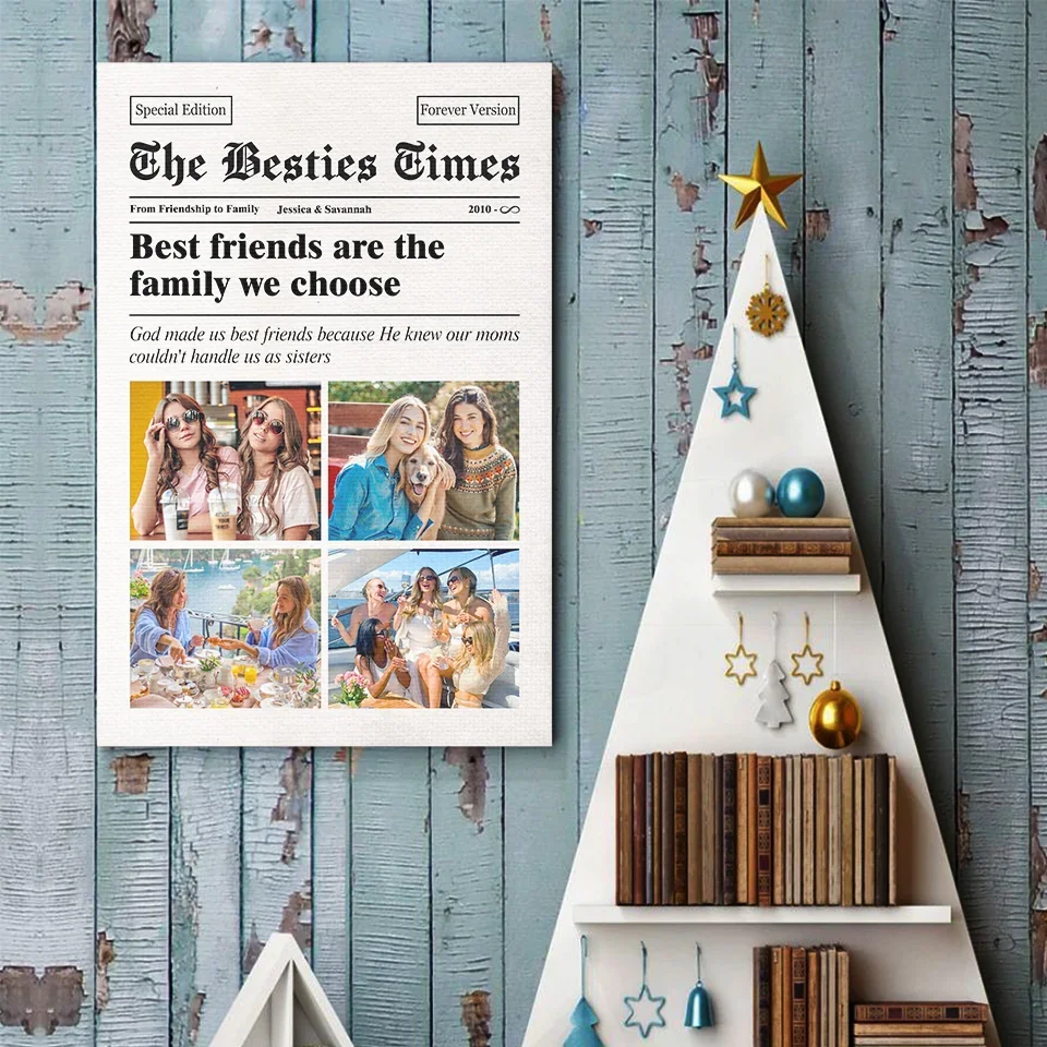 Custom Photo The Besties Times - Bestie Personalized Custom Vertical Poster - Gift For Best Friends, BFF, Sisters - Image 4