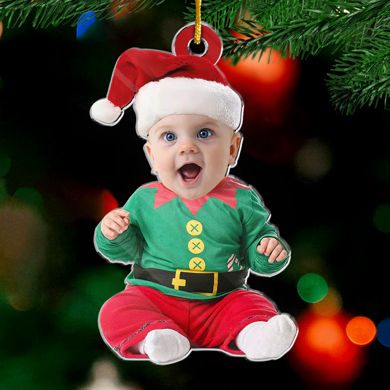 Custom Photo The Miracle Of Life - Family Personalized Custom Ornament - Acrylic Custom Shaped - Christmas Gift For Baby Kids, Newborn Baby - Image 2